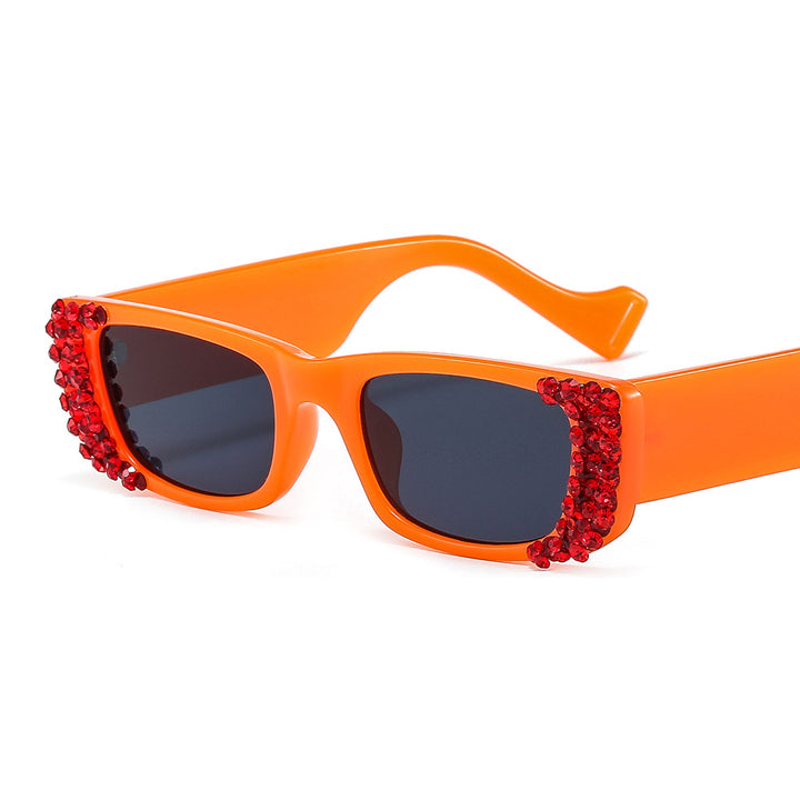 Dame ekstravagant smykkestein solbrille Skanto