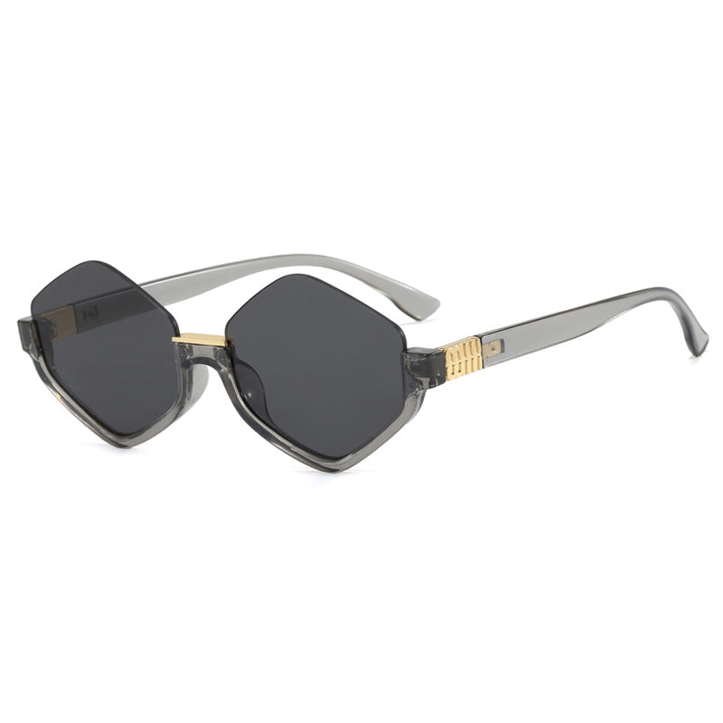 Women's fashionable sunglasses with trendy hexagonal frame and protective lenses Skanto