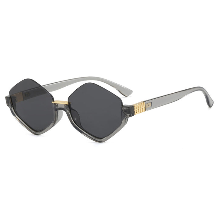 Women's fashionable sunglasses with trendy hexagonal frame and protective lenses Skanto