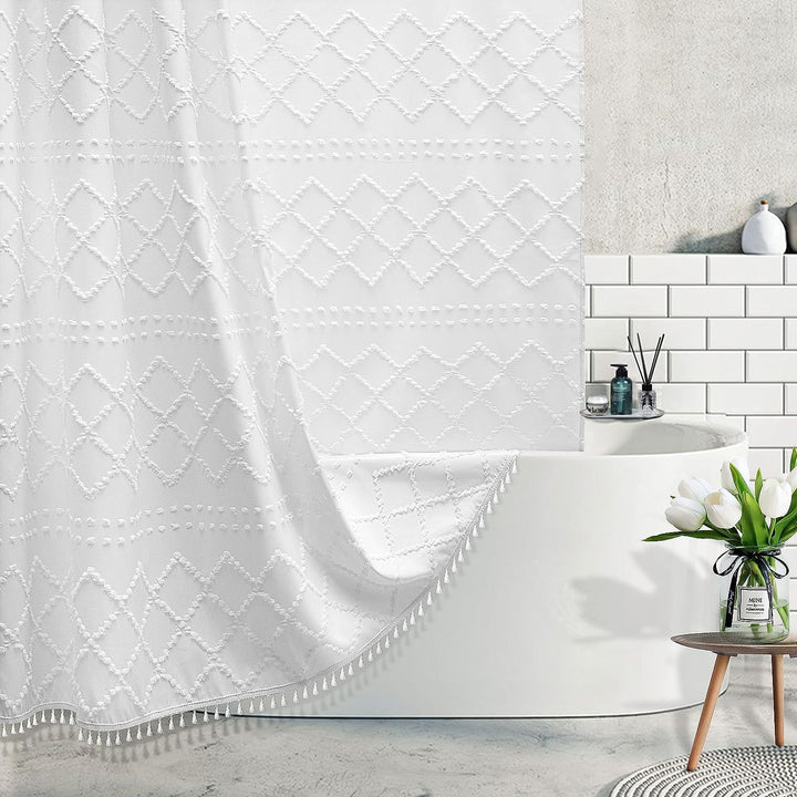 Elegant Teksturert Dusjforheng Skanto
