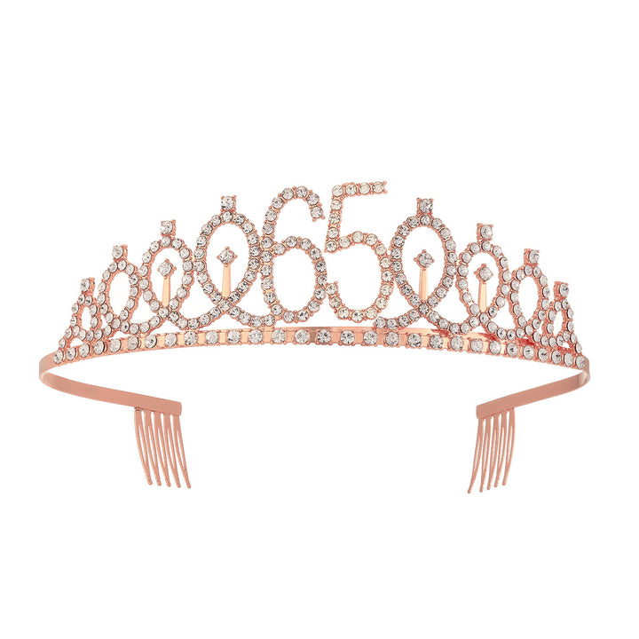 Damer krystall dekorert tiara med elegant design Skanto