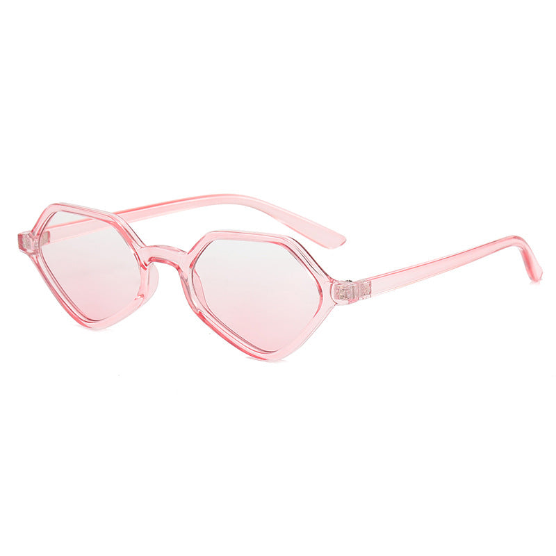 Dame Geometrisk Design-solbrille med speilte glass Skanto