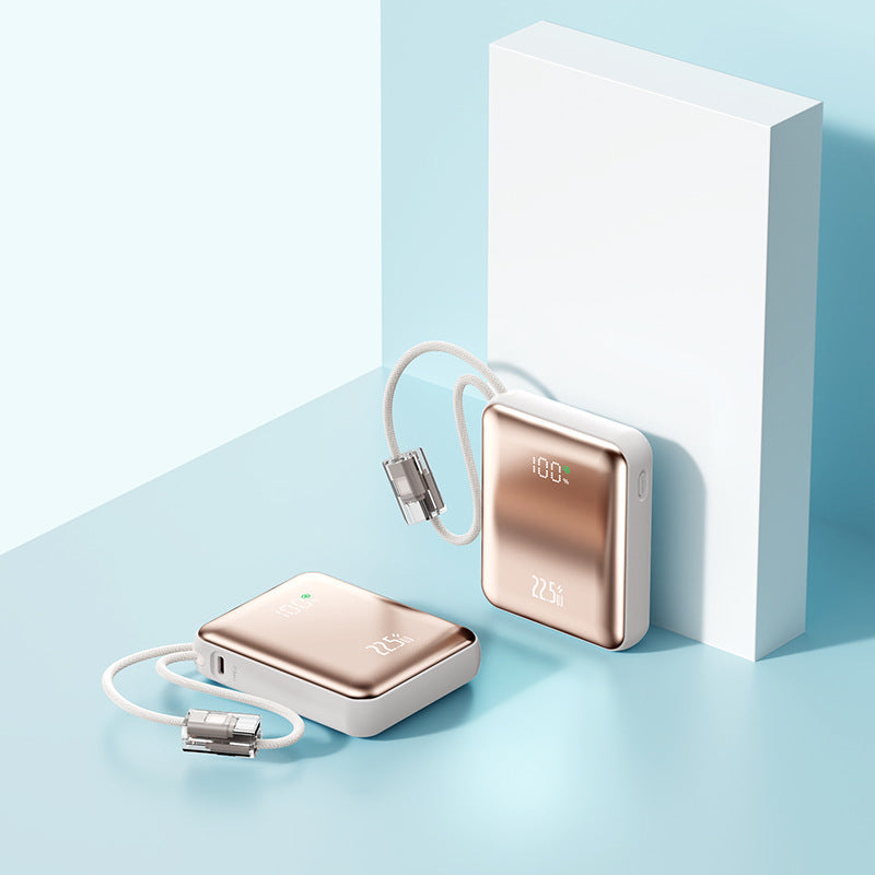 Bærbar powerbank med integrert LED-digital skjerm og sanntid ladestatus Skanto