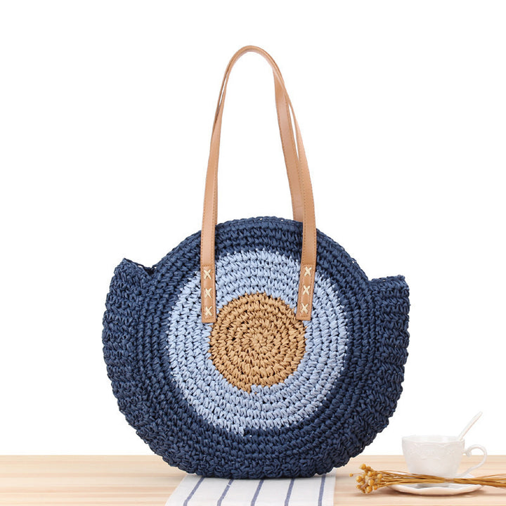 Round straw bag Skanto
