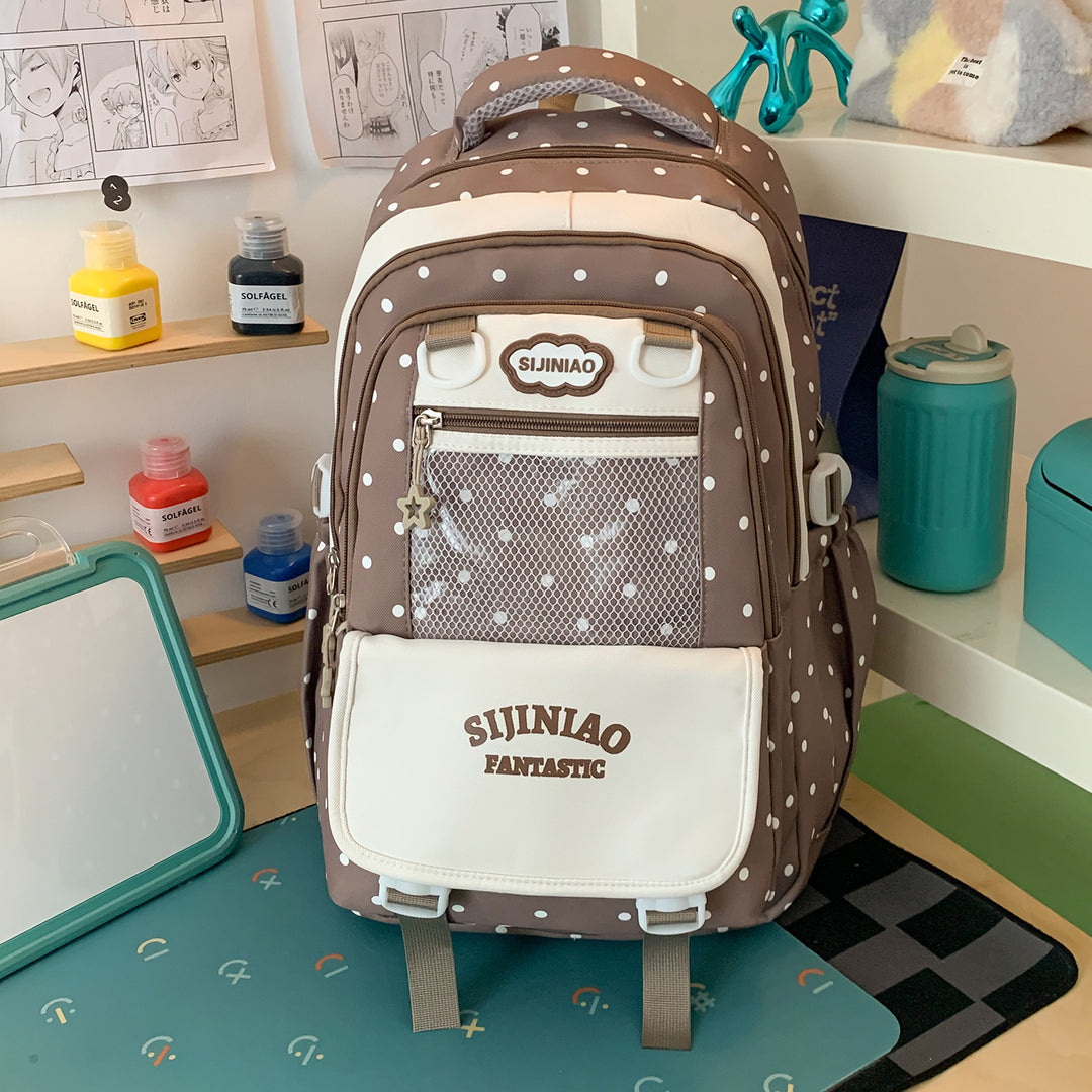 Prikkete Multi-Romskolesekk