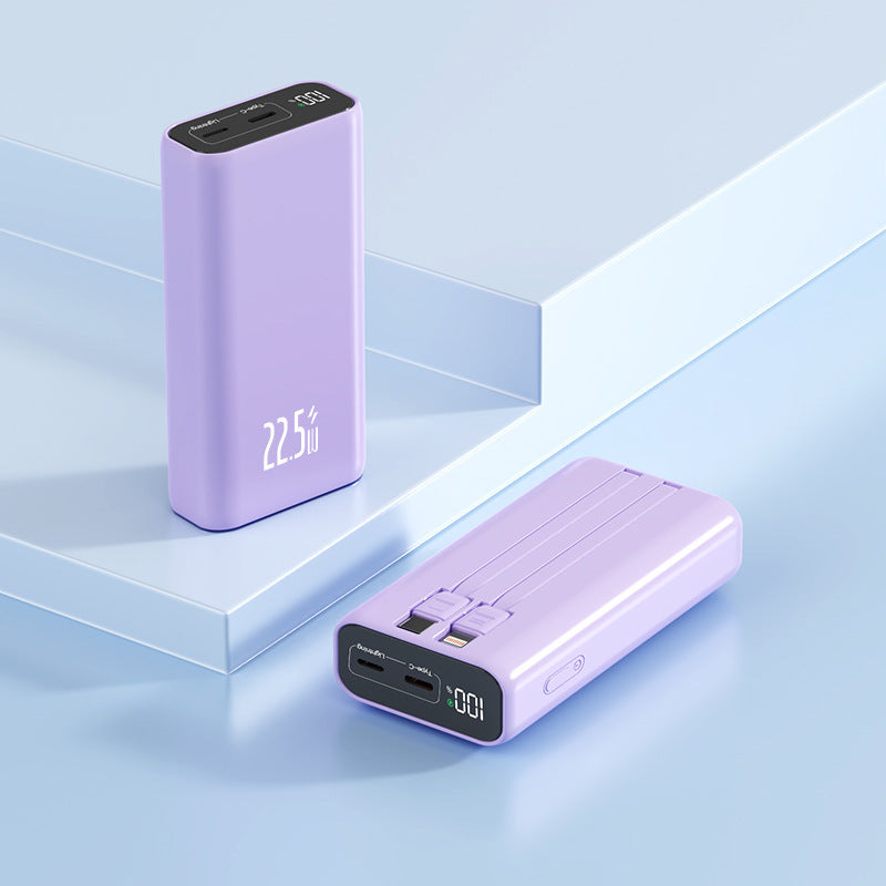 Powerbank med digital effektindikator og hurtiglading Skanto
