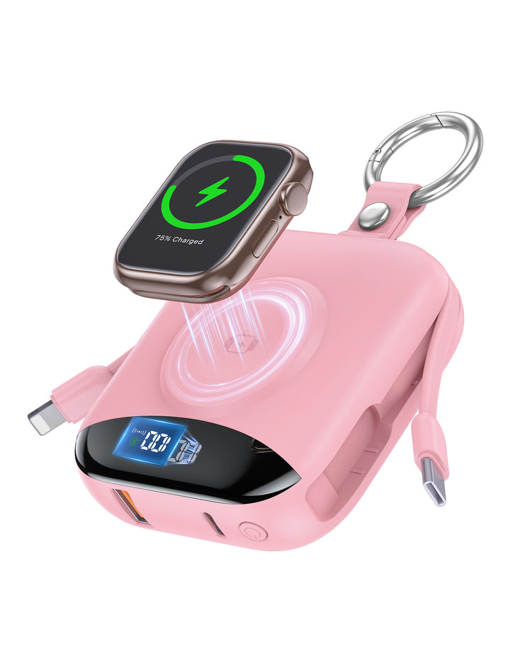 Bærbar Trådløs Powerbank med Innebygd LED-skjerm Skanto