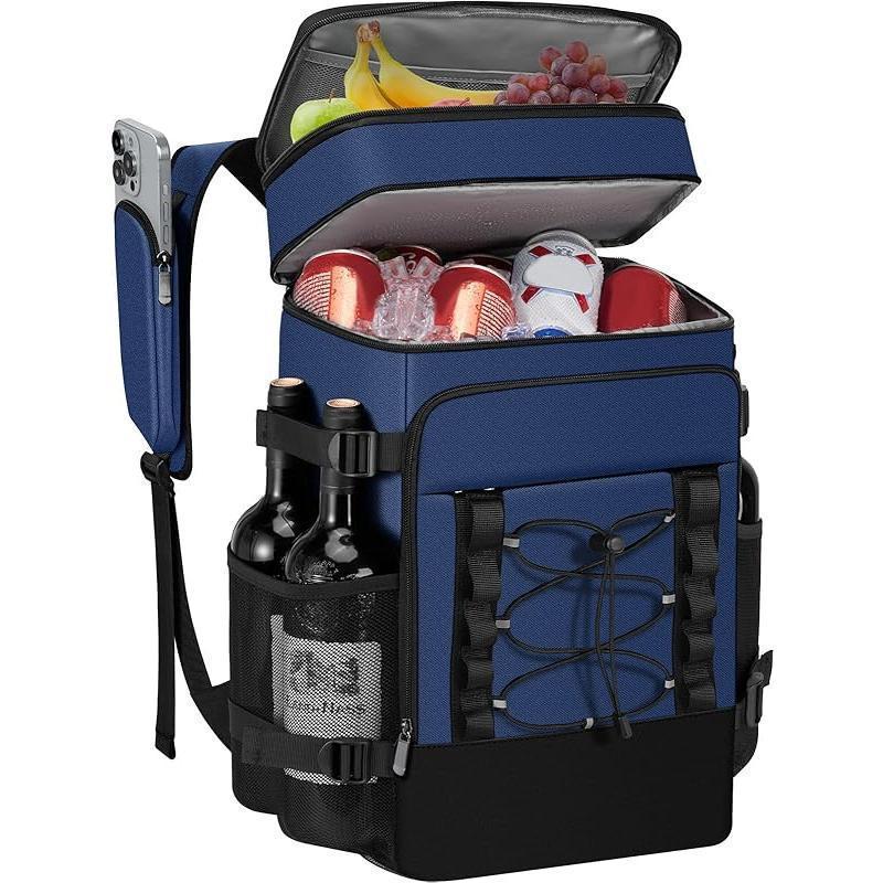 Unisex Insulated Cooler Backpack with Bottle Holder, Organizer Compartments, and Padded Carrying Comfort Skanto
