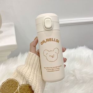 Damen Isoliertrinkflasche mit sicherem Klappdeckel Skanto