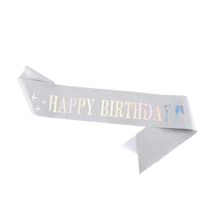 Damer Glitrende Hårbånd med "Happy Birthday"-påskrift Skanto