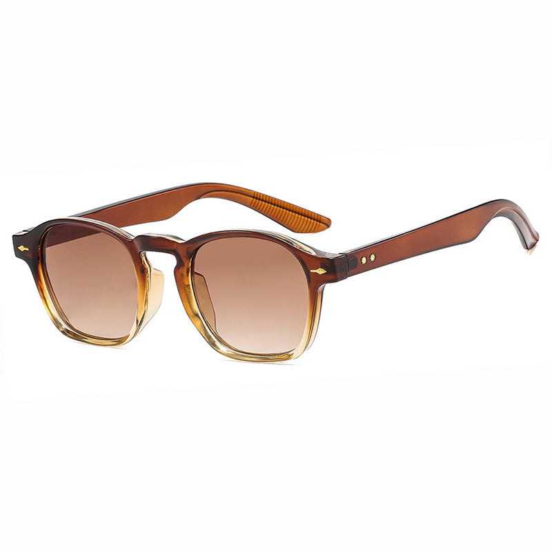 Women's fashionable rectangular glasses with transparent frame Skanto