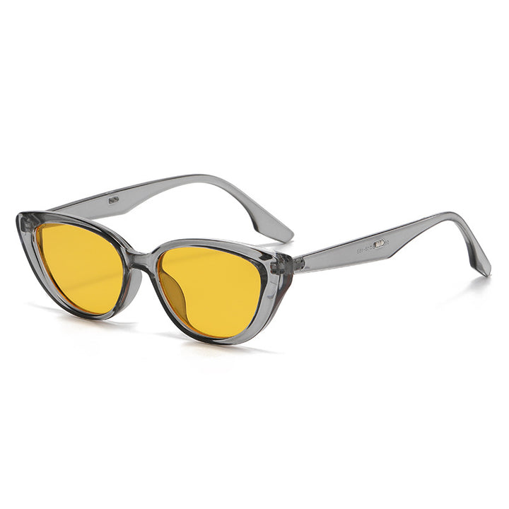 Kvinne Cat-Eye Solbriller med Stilig Skildpadde-design Skanto