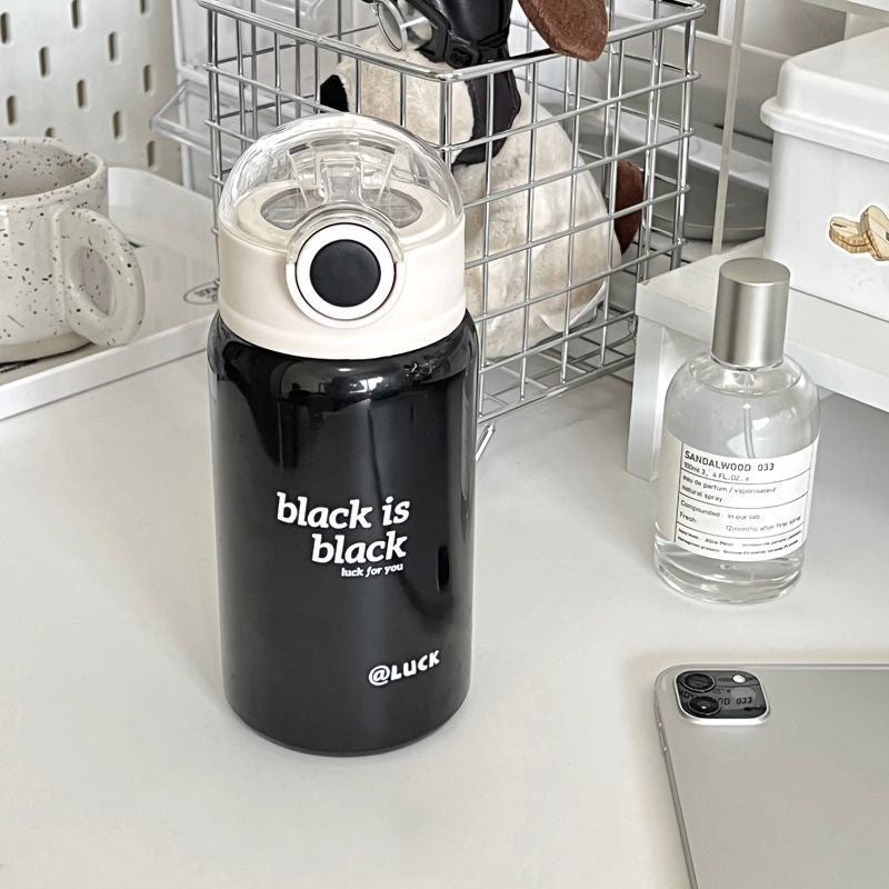 Damen Isoliertrinkflasche mit innovativem Klappdeckel und praktischem Griff Skanto
