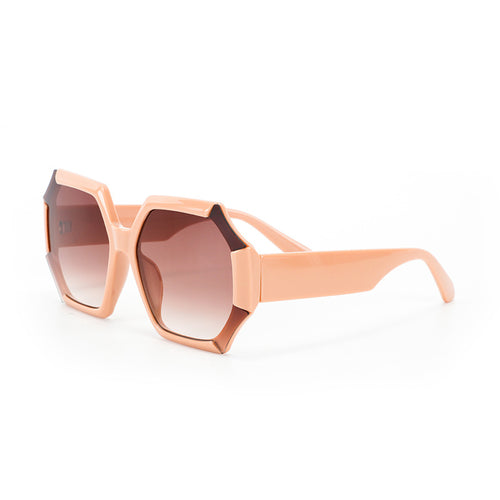 Dame moterelatert solbrille med fasettert ramme Skanto