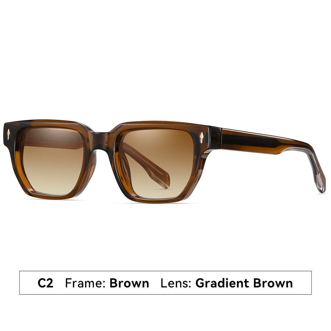 Dame solbrille i moderne, elegante kvadratdesign Skanto