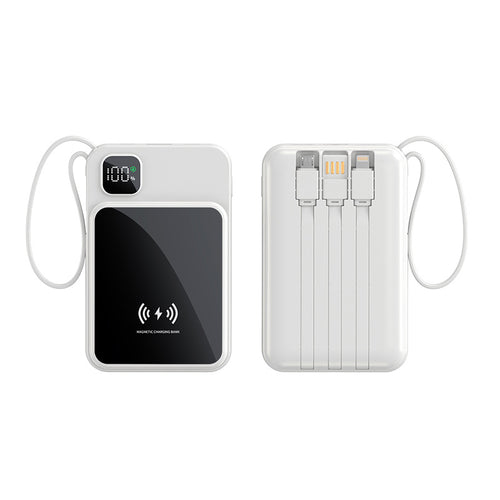 Magnetisk powerbank med hurtigladingfunksjon Skanto