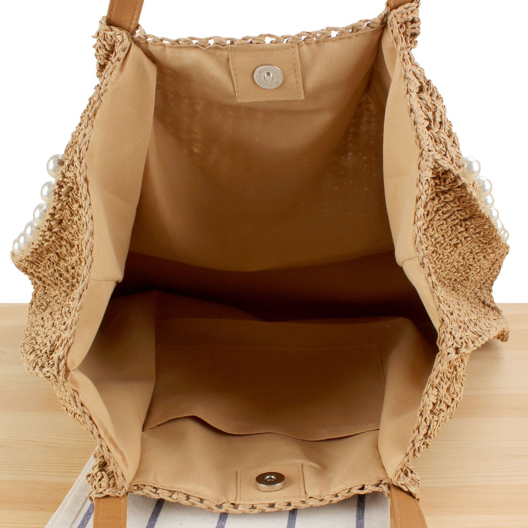 Expressive Straw Bag Skanto