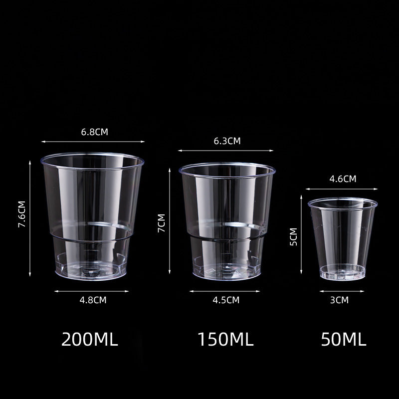 Unisex Disposable Transparent Drinking Cups Skanto
