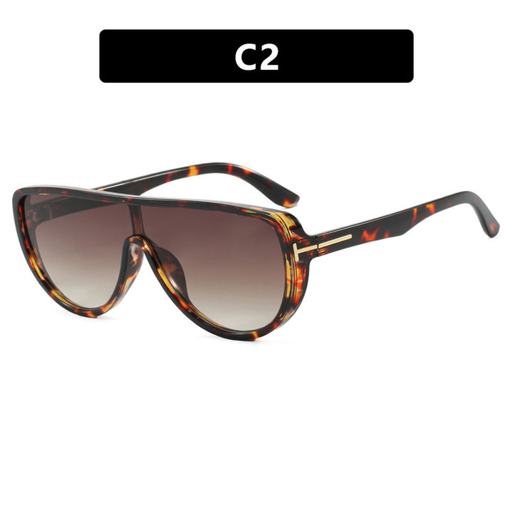 Dame elegant oversized solbrille med markant design og UV-beskyttelse Skanto