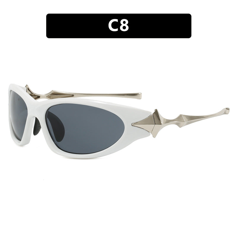 Women's futuristic sports sunglasses with ergonomic design Skanto