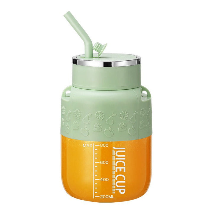 Skanto | 2i1 Flaske Mixer med Strå 800ml - Perfekt for På Farten!