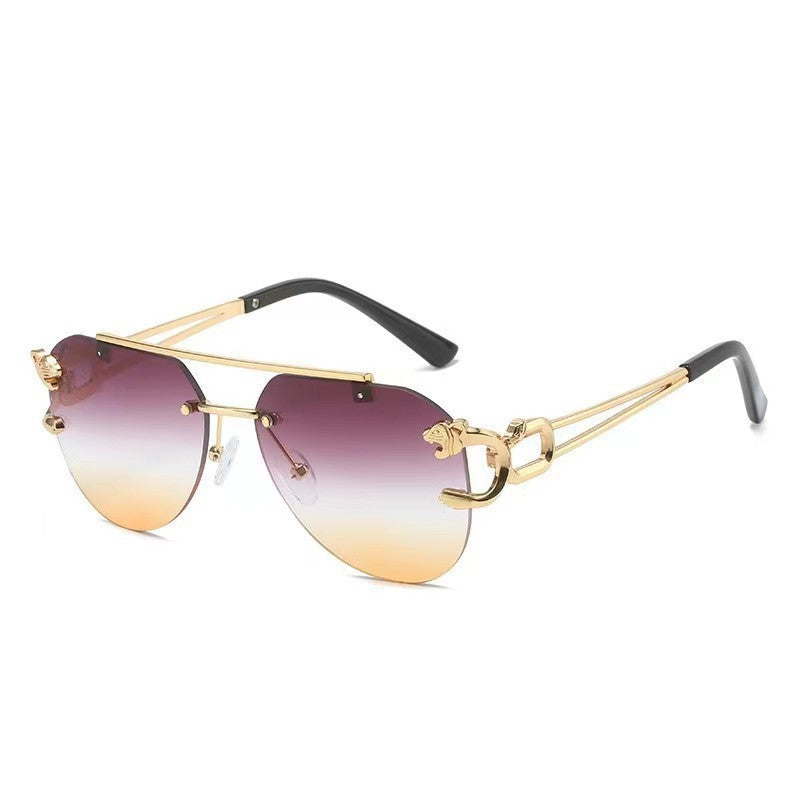 Dame Designer solbrille med unikt dyreakcent Skanto