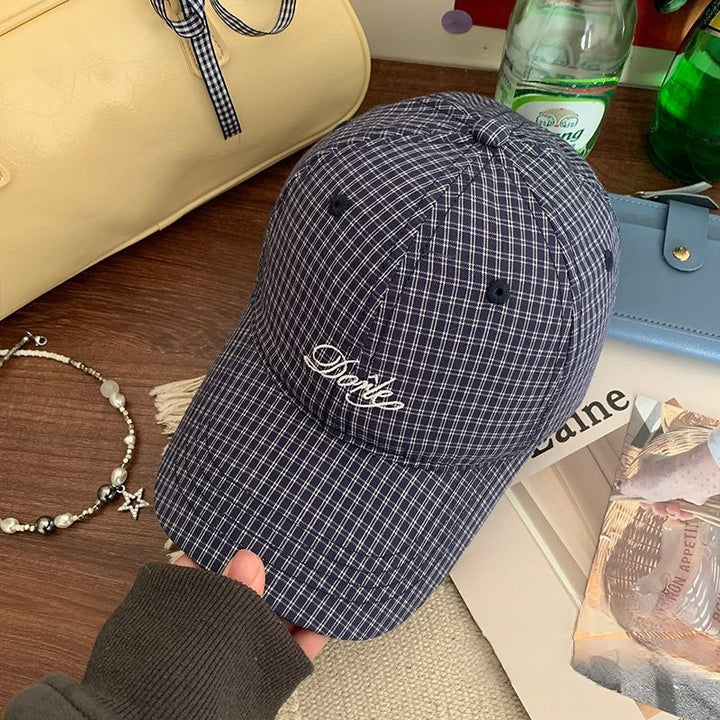 Kvinne Casual Rutete Baseball Caps Skanto