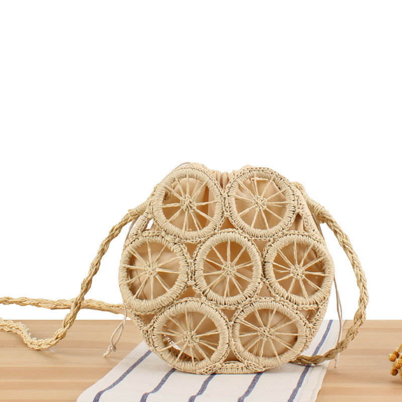 Round basket bag with unique design Skanto