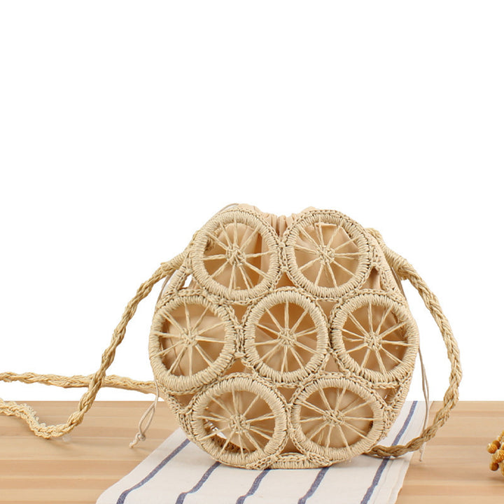Round basket bag with unique design Skanto