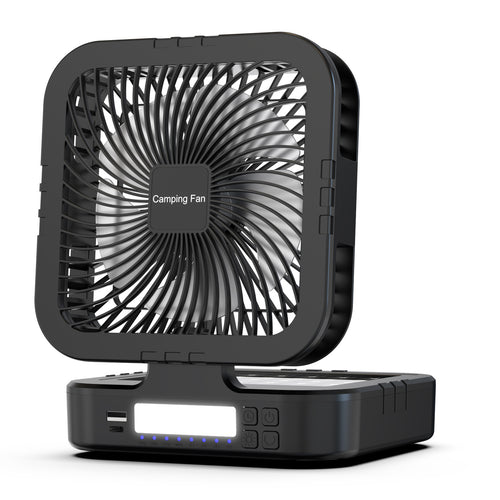 Unisex Bærbar Campingvifte med USB-lader og fjernkontroll Skanto
