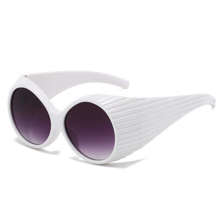 Dame Ekstravagant Solbrille med unikt bølgedesign Skanto