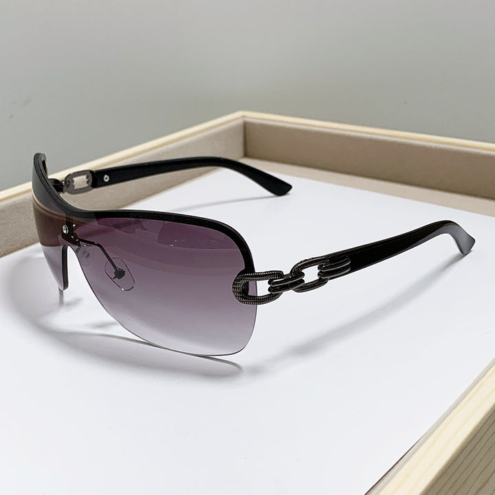 Unisex Chic Shield Solbriller Skanto