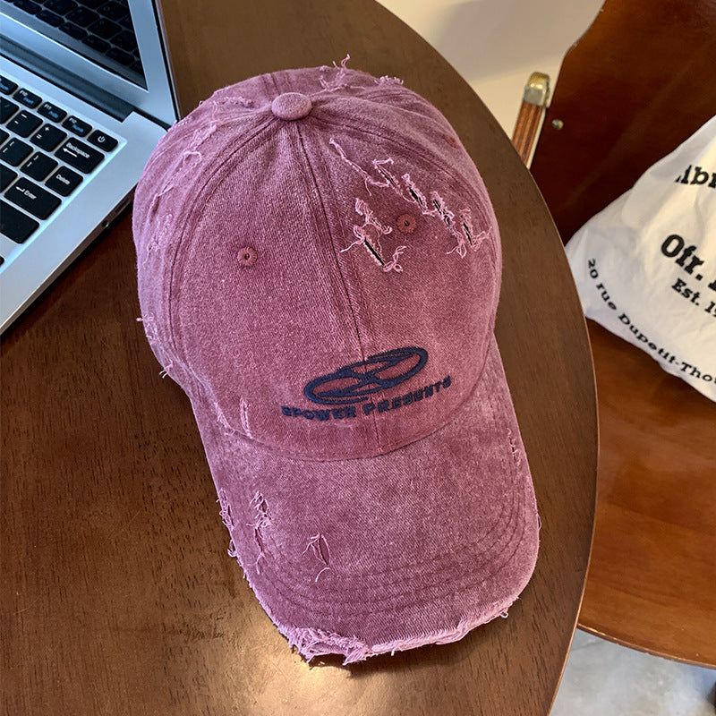 Herre Slitt Denim Baseball Caps Skanto 1784270624