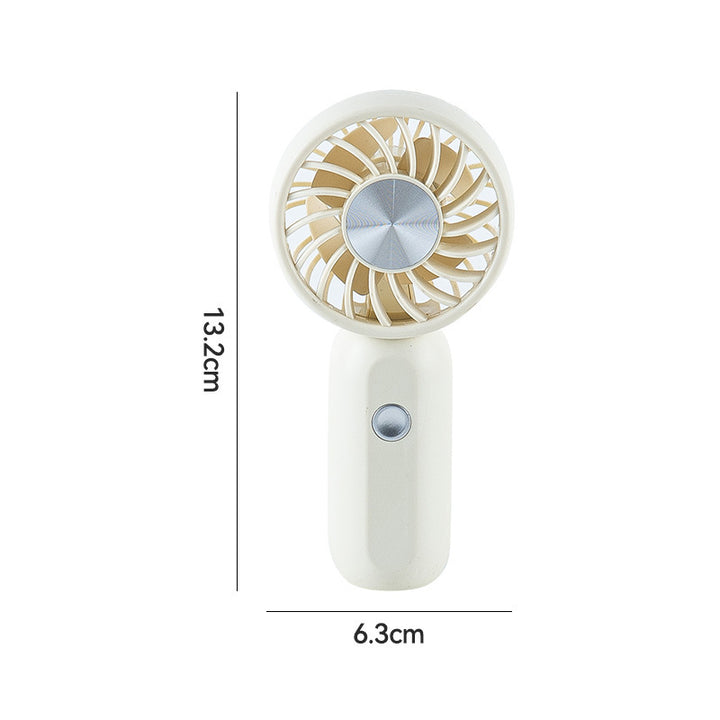 Dame Bærbar Mini Håndvifte med ergonomisk design og USB-ladefunksjon Skanto