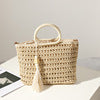 Crocheted natural material handbag Skanto
