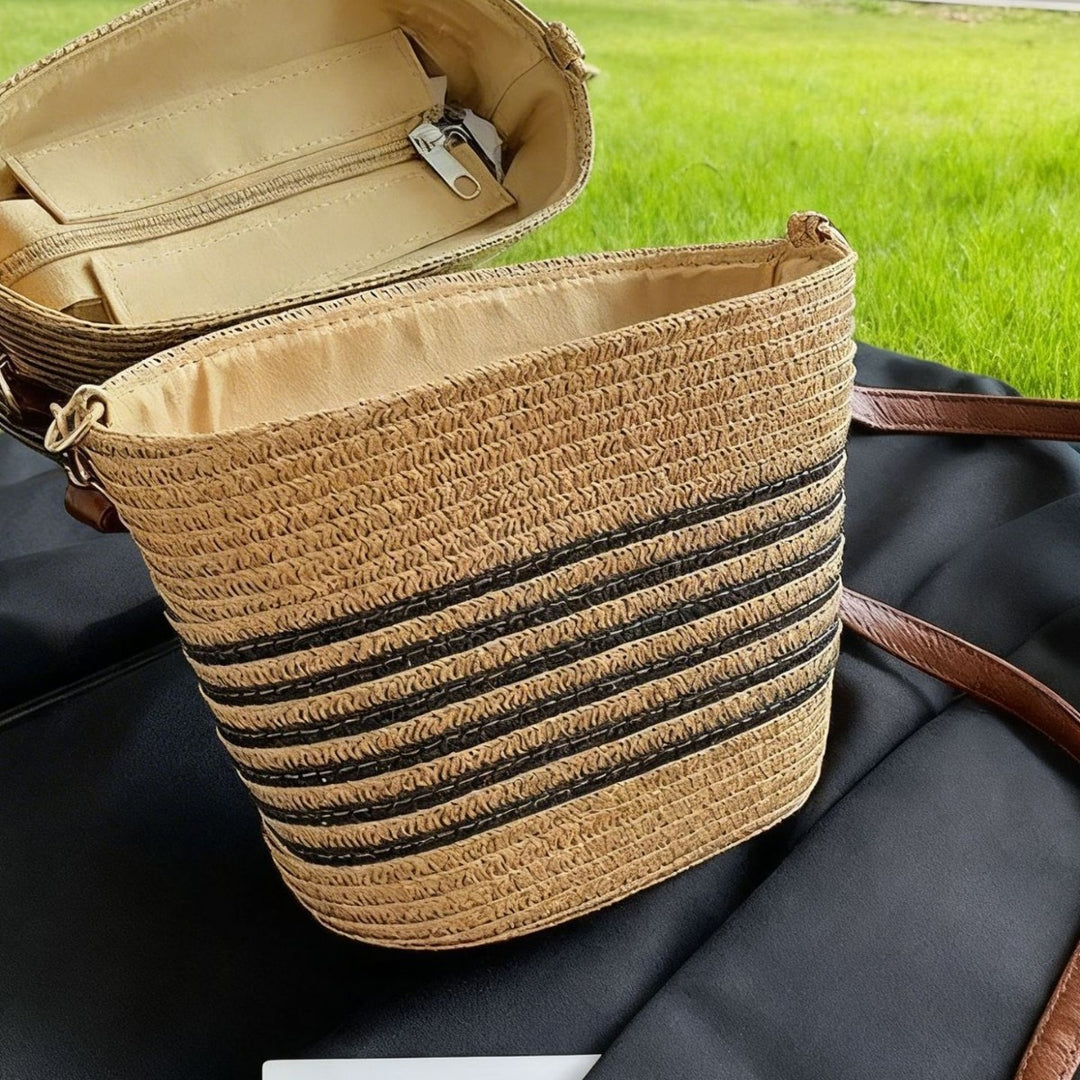 Håndlaget skulderveske i boho-stil Skanto