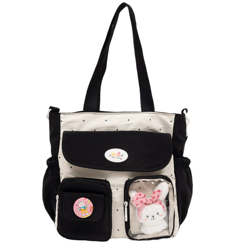 Multi-lomme casual tote bag Skanto