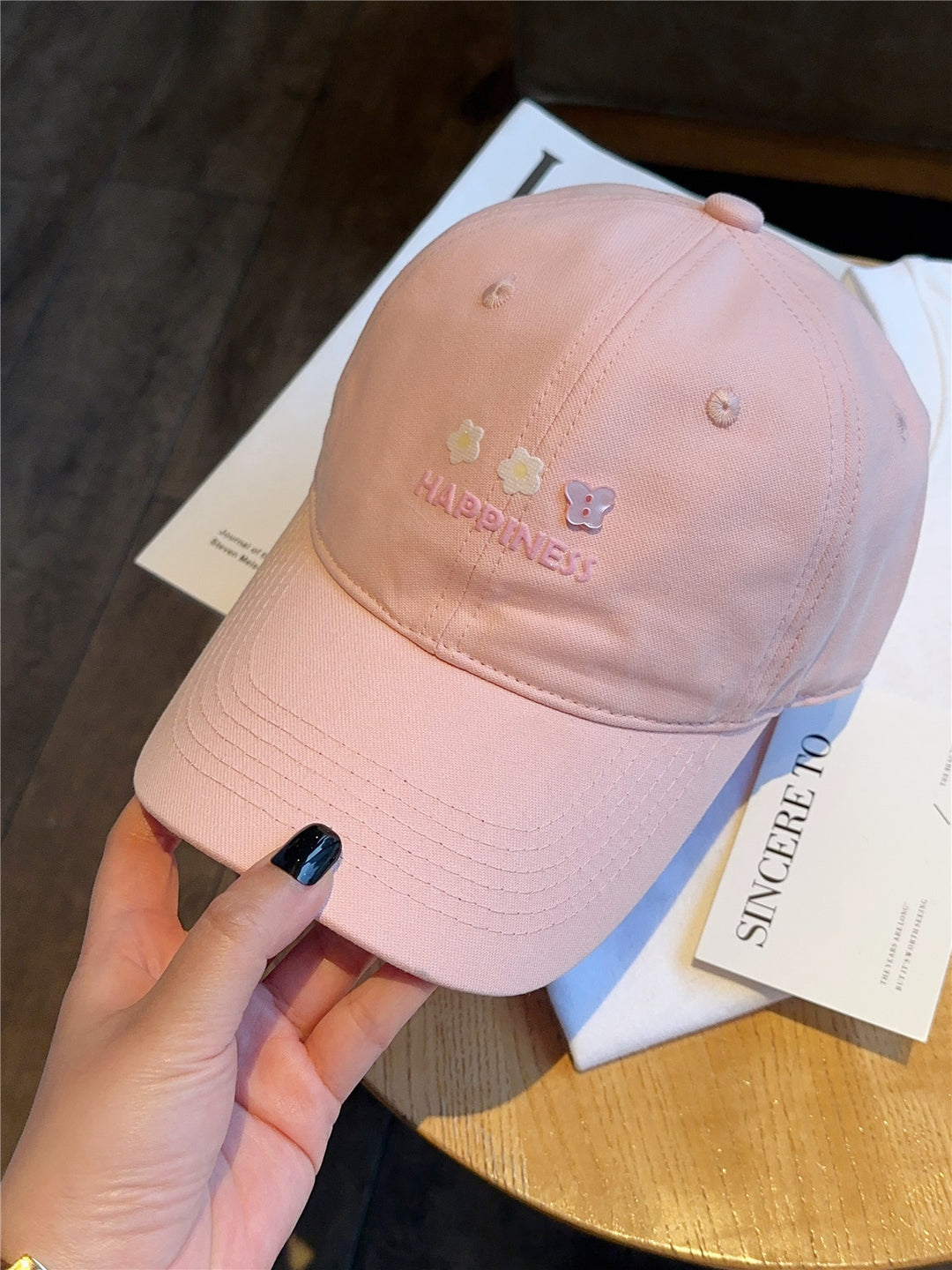 Kvinne Brodert Lykke Baseballcapser Skanto