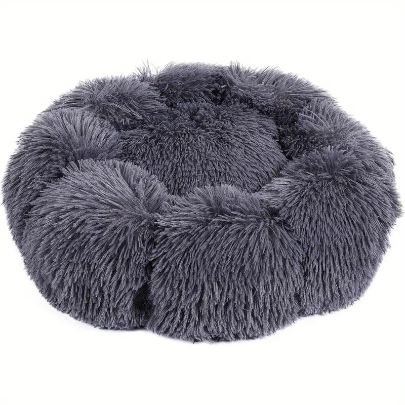 Plush Rundt Pels Hundeseng