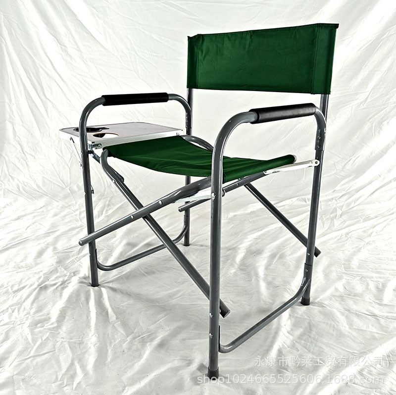 Comfortable Folding Chair with Side Shelf Skanto