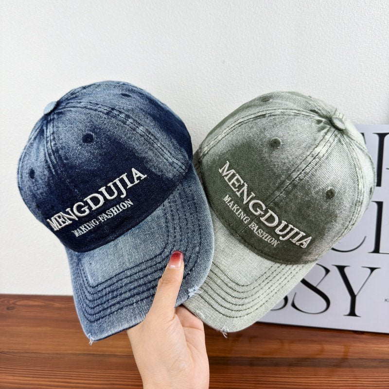 Herre Slitt Denim Baseball Cap Skanto 1784270408