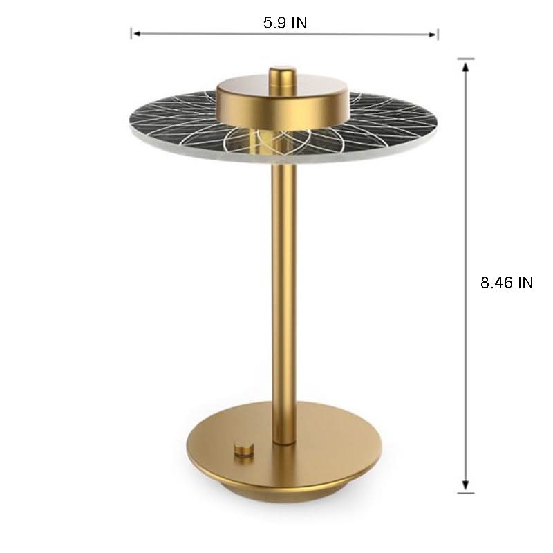 Skanto | Trådløs oppladbar LED krystallskive bordlampe