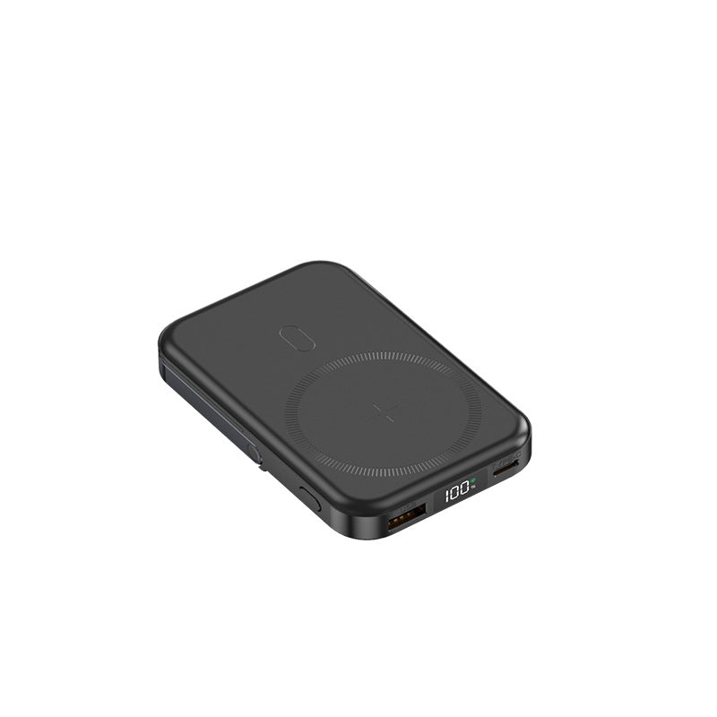 Bærbar Qi Powerbank med digital skjerm Skanto