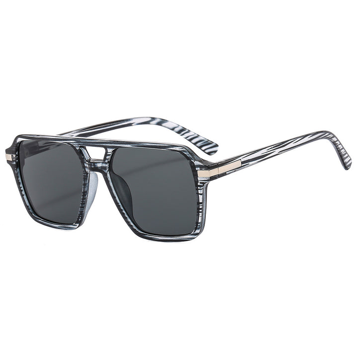 Women's (modern) square sunglasses with elegant metal wrap Skanto