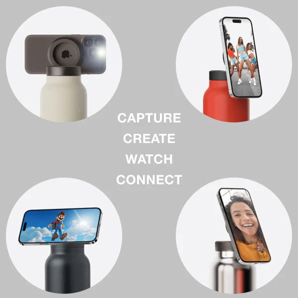 Damer isolert drikkeflaske med praktisk opphengingsring Skanto