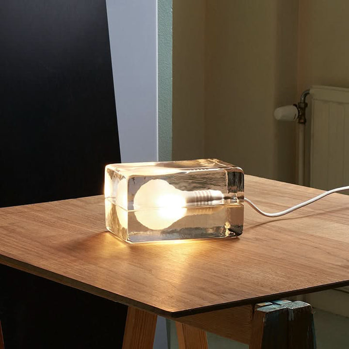 Skanto | Glass Block Table Lamp with G9 Socket