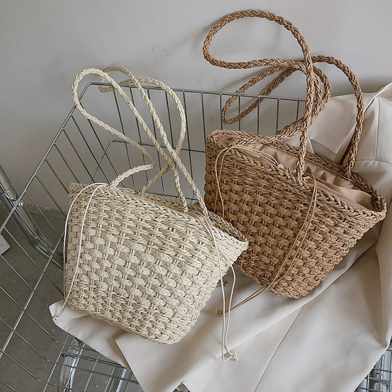 Håndknyttede bast-håndbag Skanto