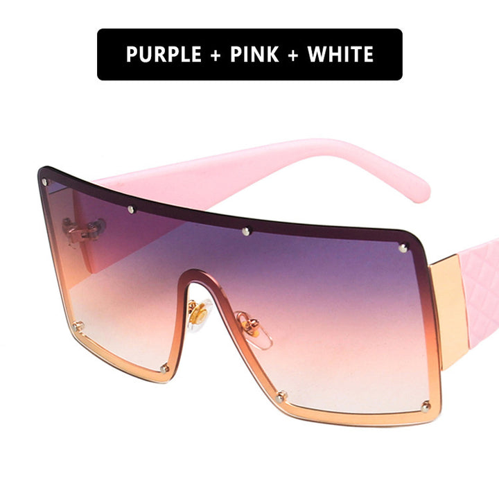 Women's geometric oversized sunglasses with gradient lenses Skanto