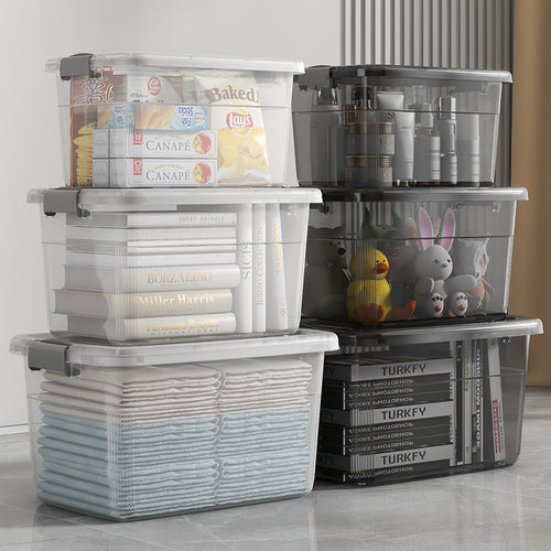 Women's Multifunctional Storage Box with Wheels and Secure Lid Skanto
