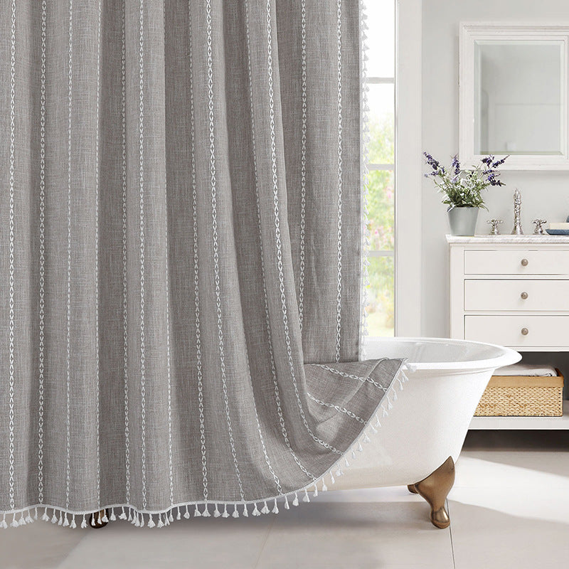 Teksturert Rutenett Design Vindusgardin Skanto